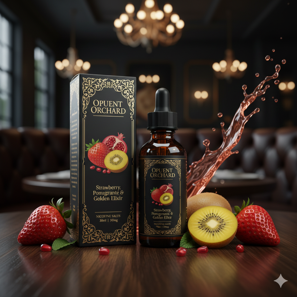 Sól nikotynowa Truskawka, granat, złote kiwi