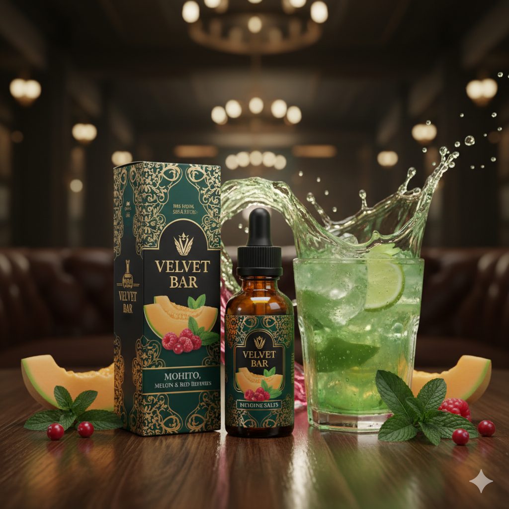 Sól nikotynowa Mohito, melon, czerwone jagody